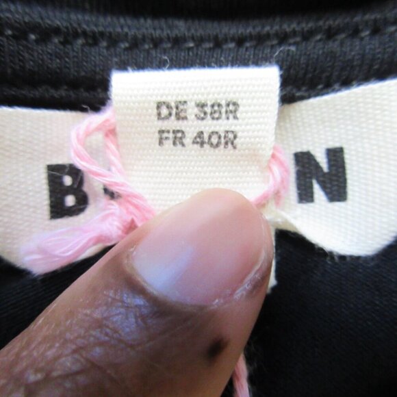 Boden Knot Detail Jersey Mini Dress 8 Black Viscose Blend Belted Cocktail 278 - Picture 4 of 11